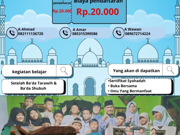 Pendaftaran Dirosah Islamiyah Ramadhan Ke III